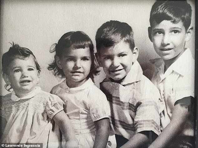 The siblings of the Ingrassia family (from left: Angela, Gina, Lawrence and Paul. Only Lawrence survived