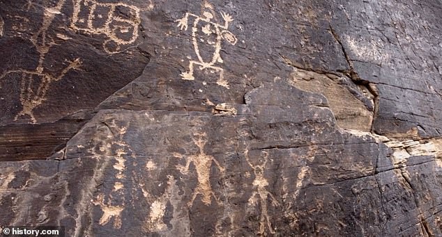 The petroglyphs feature unusual petroglyphs, including three-fingered people and portals created by indigenous people more than 13,000 years ago to communicate, and considered sacred.