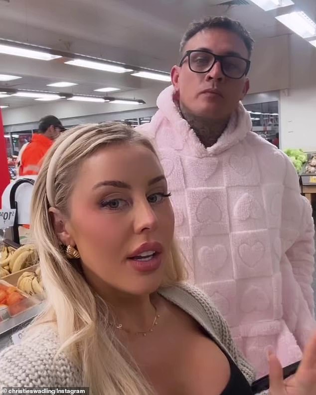 Controversial influencer Christie Swadling took her fiancé Joel Price for his first-ever supermarket trip last week, after revealing her 38-year-old partner had never set foot in a supermarket