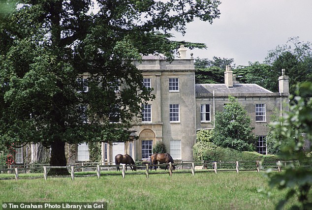 Since 1980, when he first bought Highgrove, King Charles has spent hundreds of hours and thousands of pounds developing his gardens into some of the most beautiful in Britain.  Above: Horse grave outside an undeveloped Highgrove in 1980