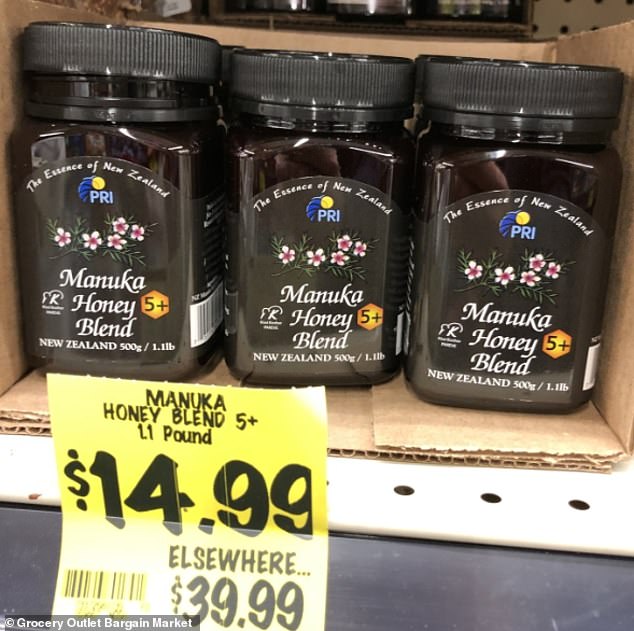 Another great sample the store offers is discounted manuka honey, which typically costs around $40 at other stores, while Grocery Outlet Bargain Market sells it for just $14.99.