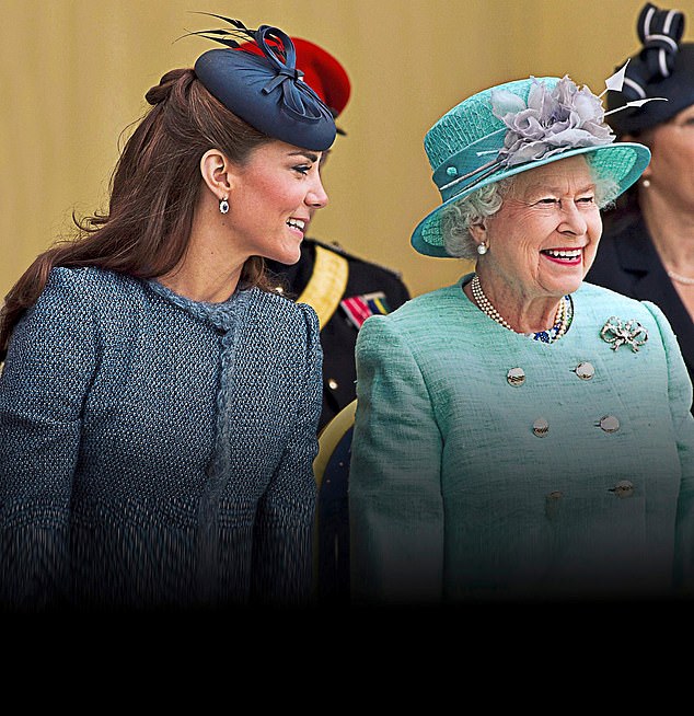 The couple are pictured during the Queen's Diamond Jubilee tour of Britain