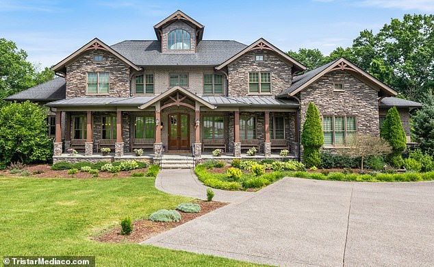 A sprawling 11,500-square-foot mansion in the Nashville suburb of Brentwood, Tennessee, has hit the market for $6 million