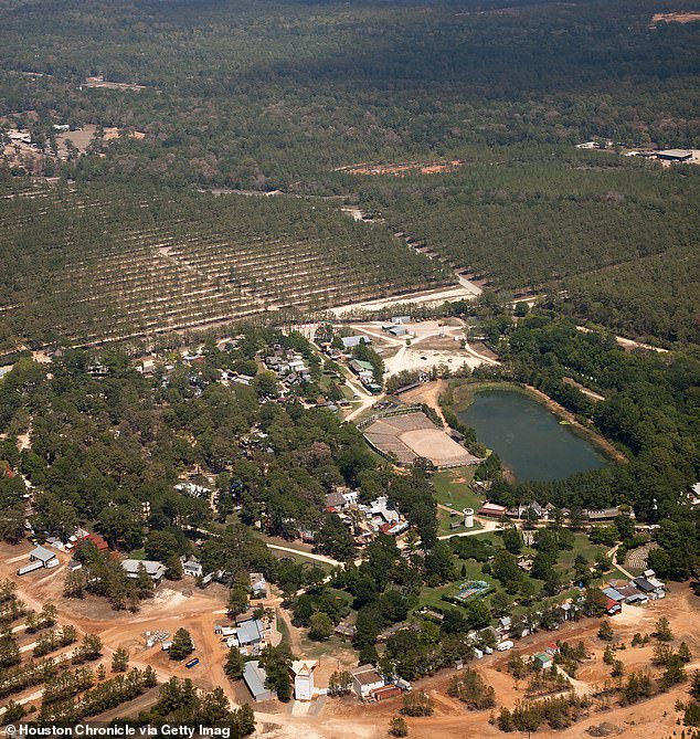 His kingdom – the Town of Todd Mission in central Texas – can be seen here and has been home to the two-month annual event for 50 years