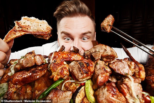 Researchers from the University of Zurich say men eat more meat – and women less – in countries with greater gender equality (stock image)