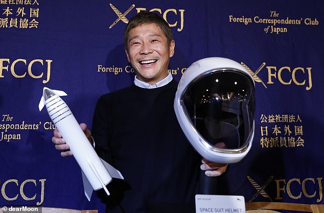 The Japanese magnate conceived and financed the 'dearMoon' mission, reportedly paying $80 million to Elon Musk's firm.