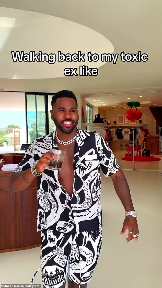 Jason Derulo has been slammed after setting a fire in Ibiza as a metaphor for getting back at a 'toxic ex'