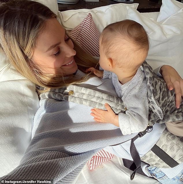 Jennifer married real estate developer Jake in Bali, Indonesia in 2013 after eight years of dating.  The couple welcomed daughter Frankie in October 2019