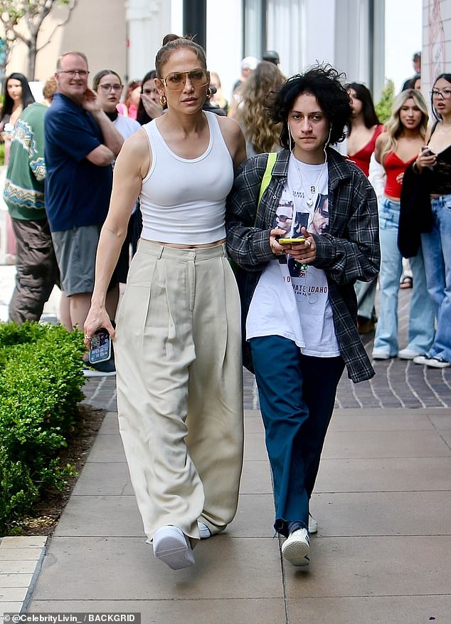 Jennifer Lopez and her child Emme Muñiz, 16, caused quite a stir when they were spotted at The Grove mall in Los Angeles on Saturday