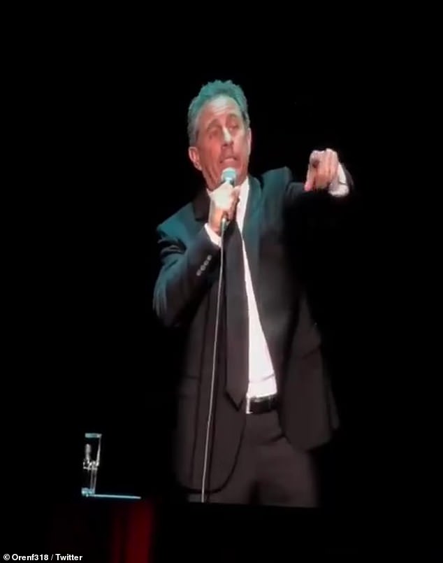 Jerry Seinfeld silenced pro-Palestinian protesters at one of his Australian comedy shows after the group started harassing him while he was on stage
