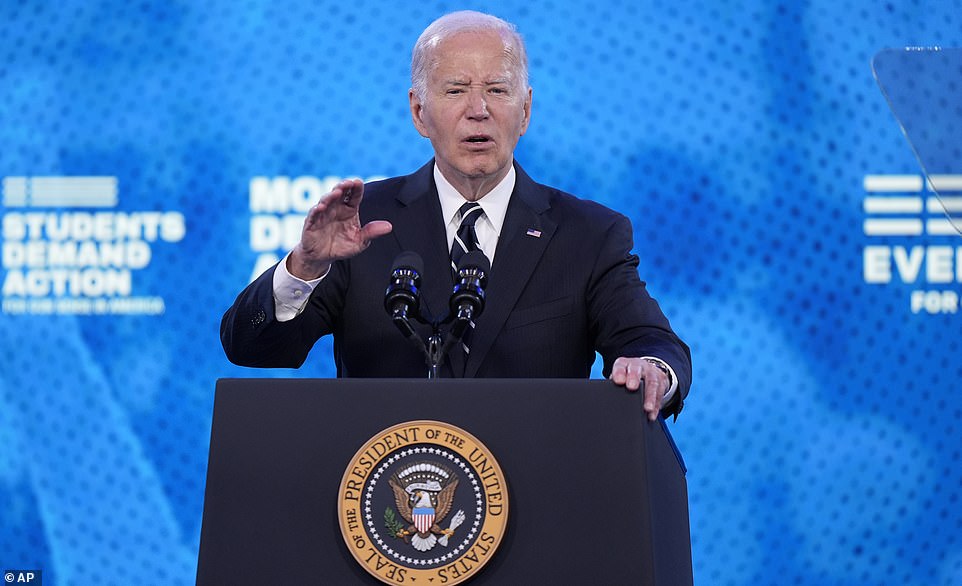 President Joe Biden preached about his record on gun safety but failed to mention son Hunter's firearms conviction in a speech just hours after he was found guilty.  During his remarks, Biden repeatedly touted his record on implementing stricter gun control laws.