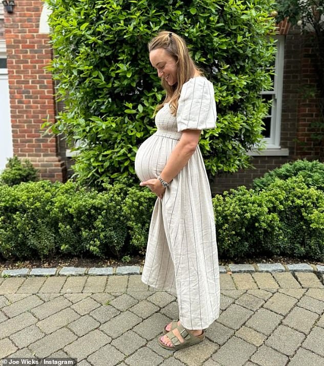 Joe Wicks proudly shared a photo of his pregnant wife Rosie as he revealed they have just four days left until her due date