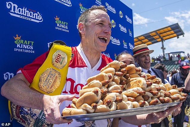 Joey Chestnut revealed his plans for the 4th of July after being sidelined by Nathan