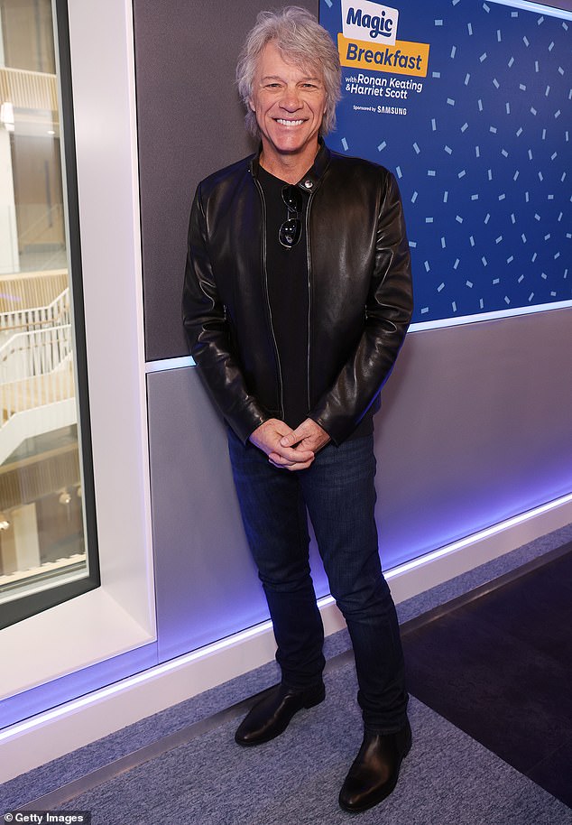 Jon Bon Jovi, 62, revealed he is slowly returning to live performance after undergoing a rare throat surgery two years earlier in June 2022;  seen in London in May