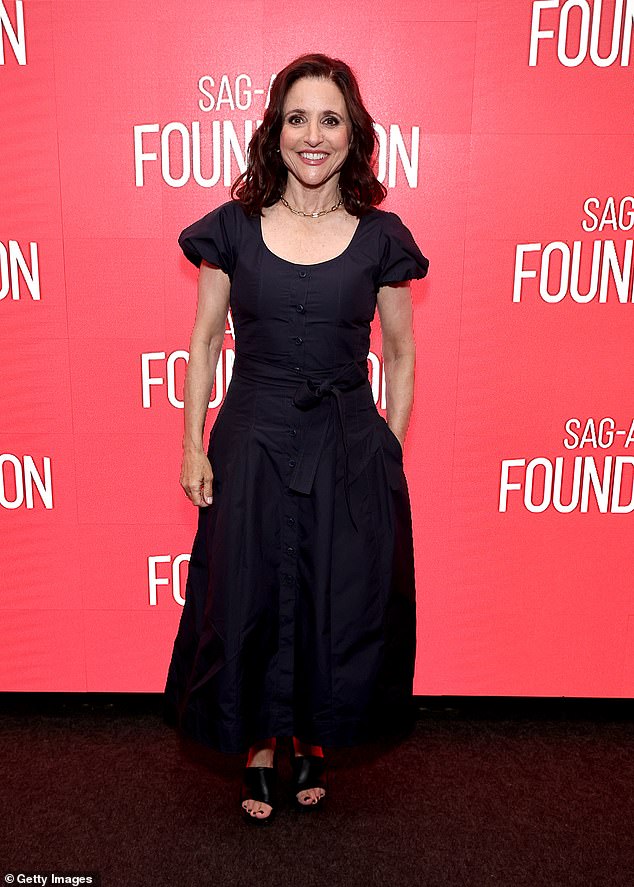 Julia Louis-Dreyfus cut a stylish figure at the SAG-AFTRA Foundation Robin Williams Center in New York City on Wednesday