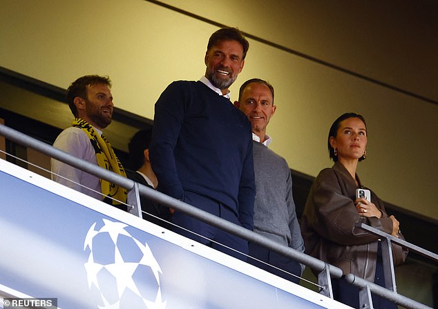 Jurgen Klopp joins the famous faces at Wembley for the