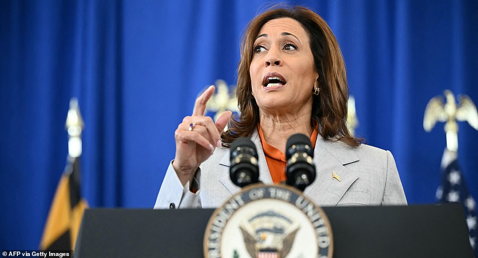 Vice President Kamala Harris says Donald Trump's litmus test for a running mate in the 2024 election is someone who shows absolute loyalty to the former president.  While nearly a dozen Republican politicians remain in the closely watched Republican veepstakes, Harris only named Rep.  Byron Donalds (R-Fla.).