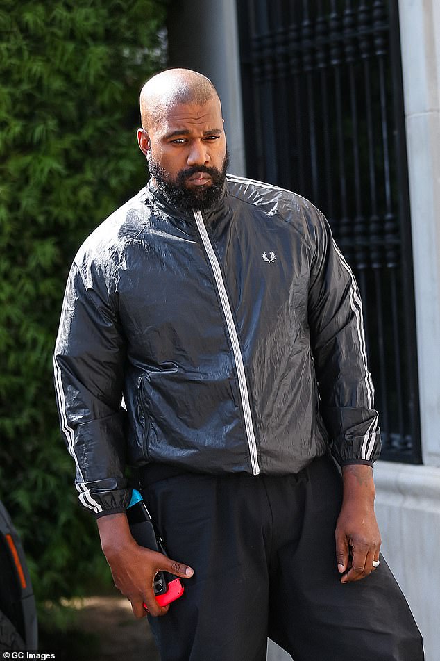 Kanye West's former assistant Lauren Pisciotta has filed a sexual harassment complaint against the rapper after he sent her a series of explicit text messages and videos.  Pictured in March in LA