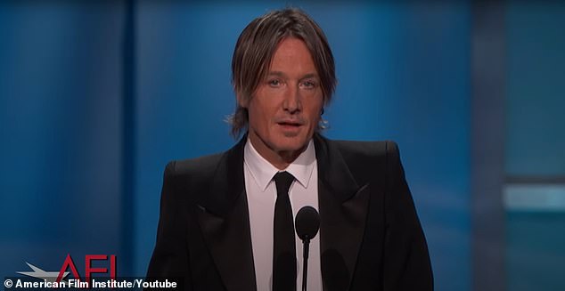 Keith Urban (pictured) stunned an A-list audience as he paid tribute to his wife Nicole Kidman, revealing how he almost destroyed their marriage.  He was presenting Tribute to Nicole Kidman at the AFI Life Achievement Award Gala when he made the shocking admission