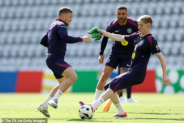 Kieran Trippier (left) and Anthony Gordon (right) both attend UEFA Euro 2024 with England