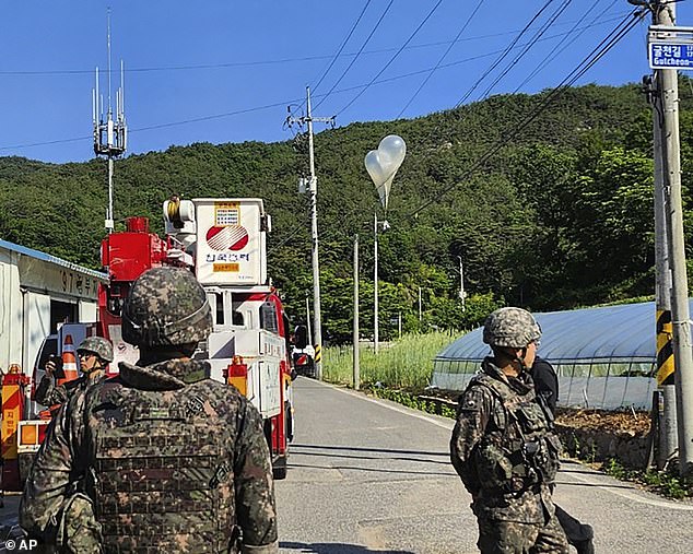 Kim Jong Un has launched more waste-bearing balloons towards South Korea after about 260 were sent earlier this week