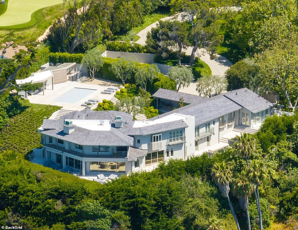 AFTER: Kim Kardashian completed renovations to the $70 million Malibu mansion previously owned by Cindy Crawford