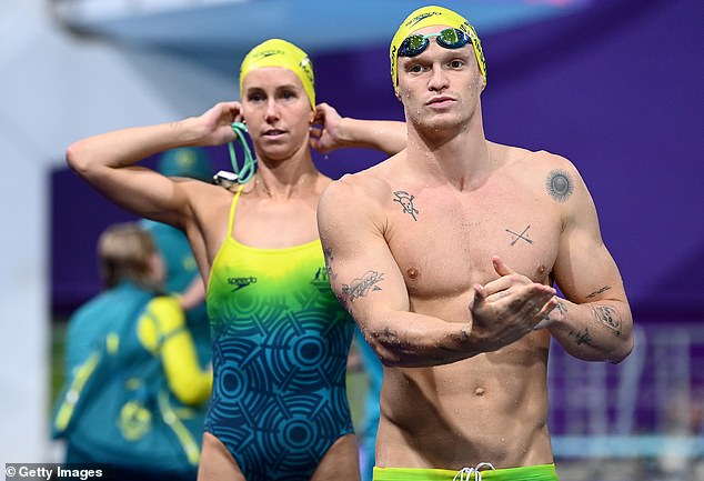 Chalmers made headlines when he became embroiled in a 'love triangle' with his ex Emma McKeon (left) and singer Cody Simpson (right).