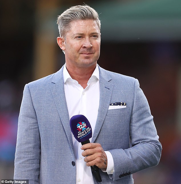 It comes after news that her former husband Michael Clarke (pictured) has found love again with a glamorous property guru, 18 months after his split from ex-girlfriend Jade Yarbrough