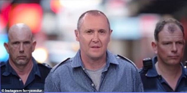Gold Logie nominee Larry Emdur, 59, (pictured) was left in shock this week when AI-generated photos circulated online showing the Channel Seven stalwart being arrested by police