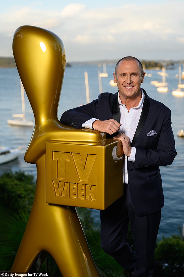 Larry Emdur's Gold Logie campaign has almost been derailed thanks to a nasty typo.  Pictured