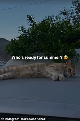 The Instagram story, set to Samuel Jack's Feels Like Summer, was merged with other photos from their Greek trip