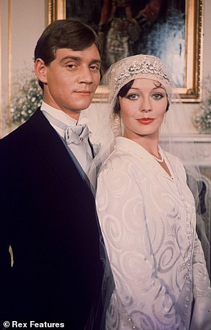 Early struggles: Lesley-Anne in Upstairs, Downstairs, with co-star Anthony Andrews