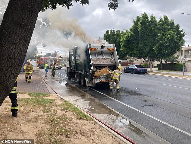 Waste collection company Solo Resource Recovery is seeing an increase in truck fires caused by lithium batteries.  Image: supplied