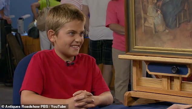 A little boy was amazed when an appraiser revealed the true value of his $2 item he picked up at a flea market.