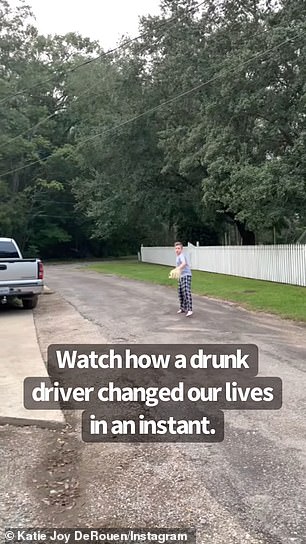 Christopher Simmons is seen walking the streets with his mother years before the accident