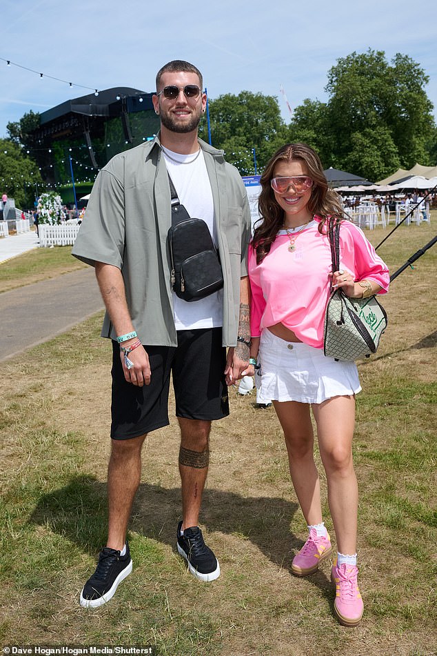 Love Island's Molly Marsh, 22, and Zach Noble, 26, have apparently confirmed they are officially back together as they hold hands.  American Express presents BST in London's Hyde Park on Saturday