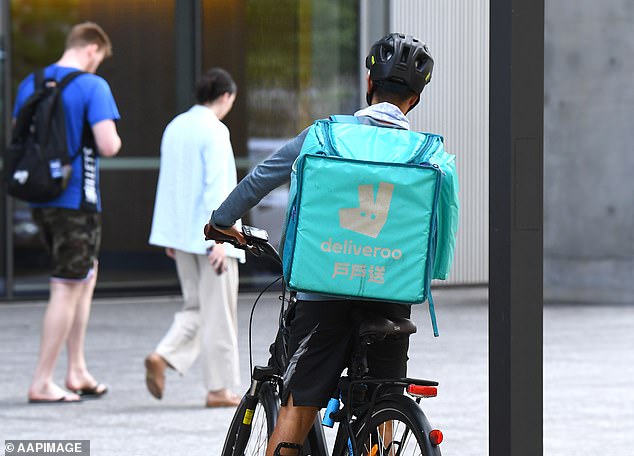 Takeover target: Food delivery group Deliveroo rose 7% in early trading after reports it had been approached by San Francisco-based rival Doordash