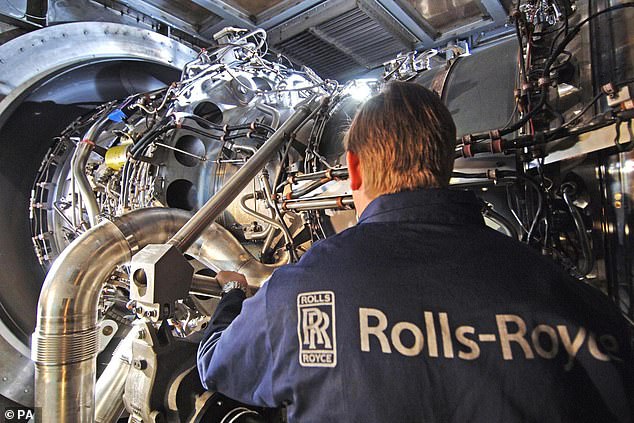 Shares rise: In a bullish session for engineering giant Rolls-Royce, analysts at Goldman Sachs increased their price target on the stock from 524p to 545p