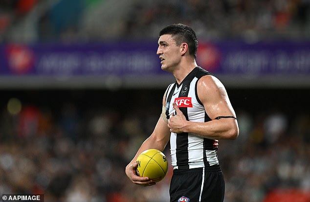 Magpies star Brayden Maynard (pictured) has been accused