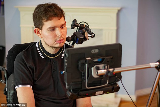 Howard Wicks, from Dartmouth in Devon, became effectively trapped in his body, unable to move independently or fully communicate after suffering a devastating stroke as a teenager in 2011