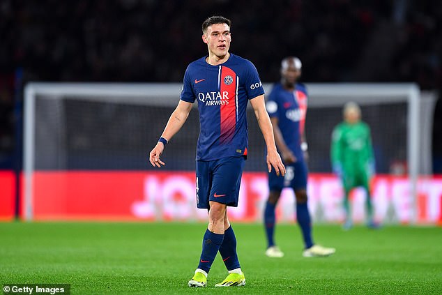 Manchester United are interested in signing Paris Saint-Germain midfielder Manuel Ugarte, 22