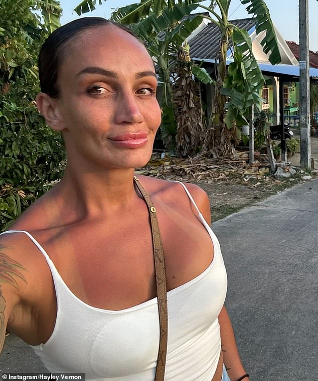 Hayley Vernon, 37, (pictured) from Married At First Sight cheers the recent ban on a competitive trans swimmer from competing in the Olympic women's race