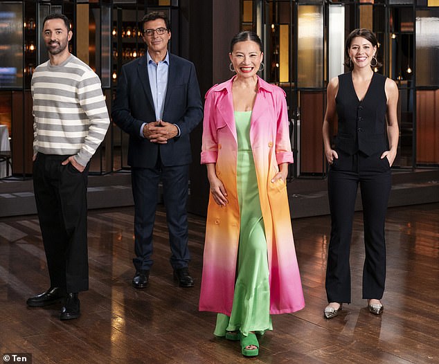 MasterChef Australia fans have called out a judge's controversial edit on this year's series, just weeks before the expected finale.  Pictured from left to right: Andy Allen, Jean-Christophe Novelli, Poh Ling Yeow and Sofia Levin