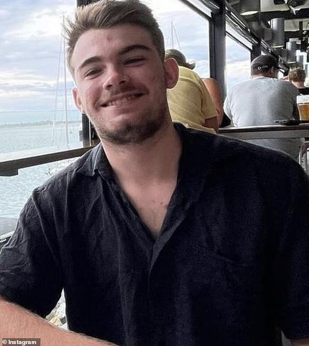 Kye Schaefer, 21, was reportedly stabbed in the neck and chest after leaving the surf at Park Beach on Ocean Parade in Coffs Harbor at around 6.40am on May 2.