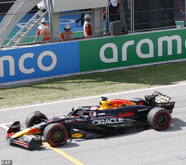 Verstappen crossed the finish line in Barcelona 2.219 seconds ahead of his nearest rival