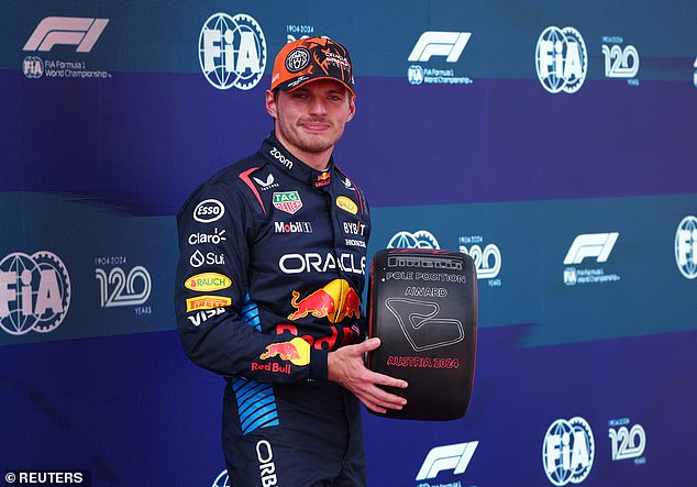 Max Verstappen managed to secure pole position for the Austrian Grand Prix