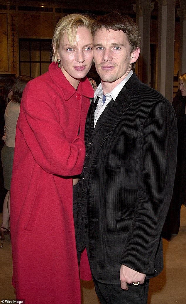 Maya is the daughter of A-list stars Uma Thurman and Ethan Hawke;  Uma and Ethan in the photo