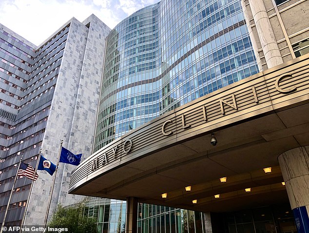 Pictured: Saint May's Hospital, part of Mayo Clinic, in Rochester, Minnesota