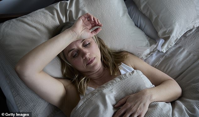 Menopausal women who suffer from severe hot flashes or night sweats are up to three times more likely to develop some form of liver disease, scientists say (stock photo)