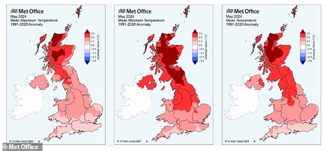 The average temperature in March, April and May was a balmy 9.37°C – 0.15°C warmer than the previous record set in 2017. This means eight of the top 10 warmest springs all occurred this century